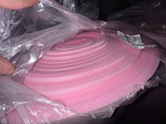 Pink Sew foam Upholstery first quality 1/2″ craft Padding W/Scrim Backing 55″
