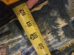 62 X 42 fisherman fishing boat lake Hunting Fabric