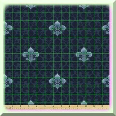 Waterproof Fleur De Lis Tapestry Fabric 108×58 inches