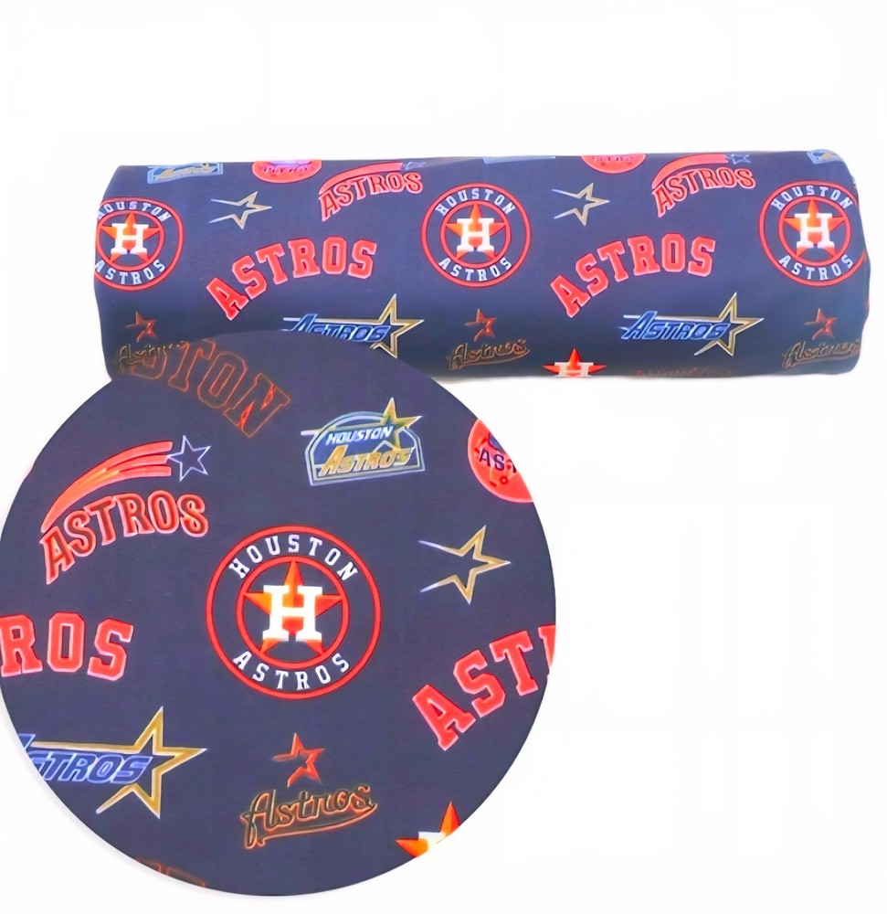 Baseball Astros Polycotton woven fabric 18″x55″ Houston 1088876 HALF YARD
