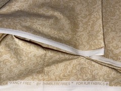 By 1/2 Yd “Fancy Free” Wheat Cream Tone on Tone Thimbleberries RJR Fabric BTHY