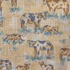 2 yards 9″ Grazing Cows & Calves Cotton Quilting Fabric by Jo-Ann Fabrics