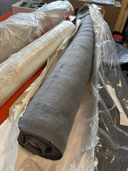 Libeco Belgian Linen Fabric Rolls Dark Grey & Natural Textured 55.12″ Wide