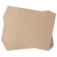 9×12 inch Stiffened Acrylic Felt 20pc Sheet Pack (Camel)
