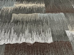 Zinc Textile Embroidered Velvet Uphol Fabric- Gloria / Bluestone 6 yds Z755/03