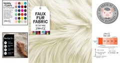 Versatile 36″ x 60″ Faux Fur Fabric – Off White Color for DIY Projects