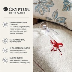 Ballard Designs Emmeline Ivy Crypton Home Performance Fabric by the Yard…