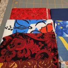 LOT OF 15 FAT QUARTERS COTTON FABRIC ASSTD COLORS & DESIGNS lot 28