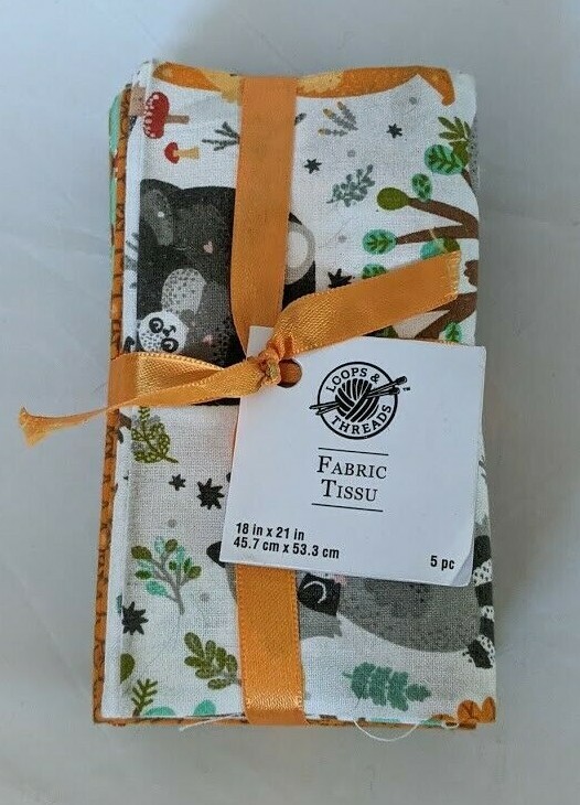 Rainbow Fat Quarters Fabric Loops & Threads 18 x 21 inches set of 5