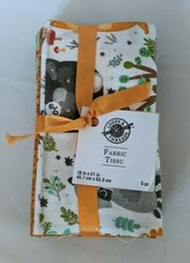 Rainbow Fat Quarters Fabric Loops & Threads 18 x 21 inches set of 5