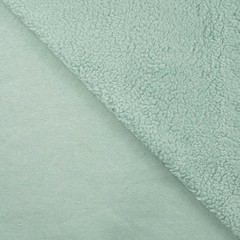 Cotton Teddy Sherpa Fleece Fabric Material – MINT