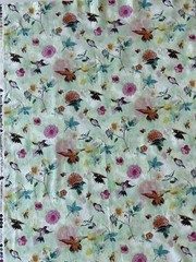 Bloom Bloom Butterfly – Hummingbird Flight Seafoam Fabric by RJR Studio 26″x43″