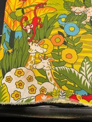 House ‘N Home Fabrics Animal Forest Jungle Drapery Fabric Multi Color 45″x21″
