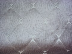8-1/2Y Kravet 35735 Silvery Grey Light Chevron Velvet Drapery Upholstery Fabric