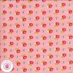 Moda SHINE ON 55216 15 Pink Red Bees Roses Floral BONNIE & CAMILLE Quilt Fabric