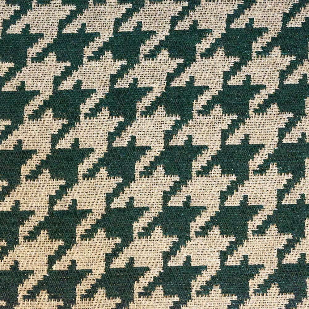 Chenille Hunter Green hounds tooth Upholstery Drapery fabric by yard 54” Wide