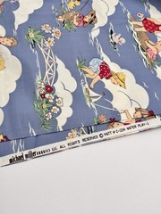 Vintage Michael Miller WATER PLAY-1 Cotton Fabric 2+YDS x44” Blue Patt # C-224