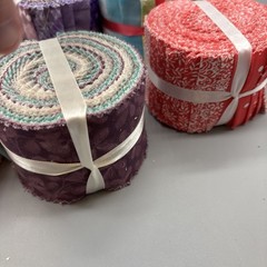 Lot Of 10 X 2.5” Jelly Roll Assorted Colors