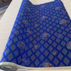 SILK BLUE FABRIC 10 Yards x 23 Inches Wide or 360 Inches x 23 Wide