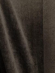DEEP BROWN Chenille Velvet Upholstery Drapery Fabric (56 in.) Sold By The Yard