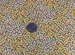 Polka Dot Fabric By N Smith & L Milligan For AvLyn Red Blue Orange Purple 1 Yard