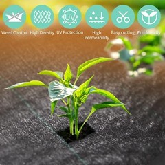 Landscape Fabric Weed Barrier Ground Cover Garden Liner Tarp 6ft x 100ft
