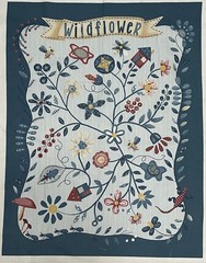AMERICAN COUNTRY COLLECTION by LECIEN WILDFLOWERS Fabric Panel Printed in Japan