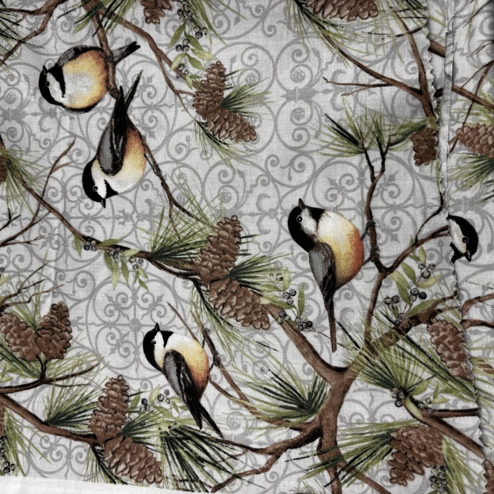 1 Yd Susan Winget Fabric Material Woodland Birds CP69865 – 44” Wide