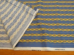 Save 30% off Country Yellow Blue Floral Stripe Cotton Print Concord Fabrics USA