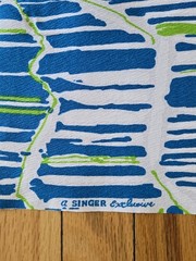 Vintage Singer Exclusive Barkcloth Geometric Splash 2+ Yds Psychedelic 43″ Wide