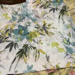 12 Cotton Twill Samples in the book, 3 prints 27 x 27 Covington 5th Ave OOP