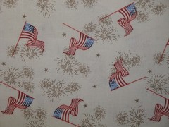 American Flag Old Glory Patriotic Cotton Sewing Quilt Doll Making Decor Fabric