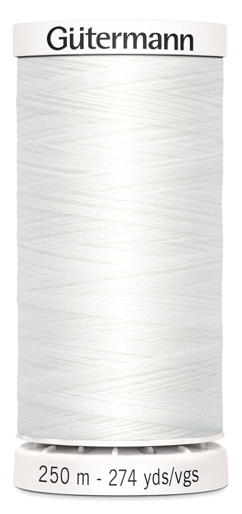 Gutermann Sew-All Thread 274yd, Nu White 250M (274yds), 20