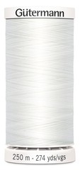 Gutermann Sew-All Thread 274yd, Nu White 250M (274yds), 20