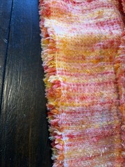 70s Retro Sunset Fabric 2.5 Yds x 60″ Shaggy Chenille Tweed Blanket Sweater Knit