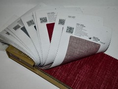 FABRIC SAMPLE BOOK Multicolor EUREKA TEXTURE Faux Silk 40pcs LOT Multi-Tonal