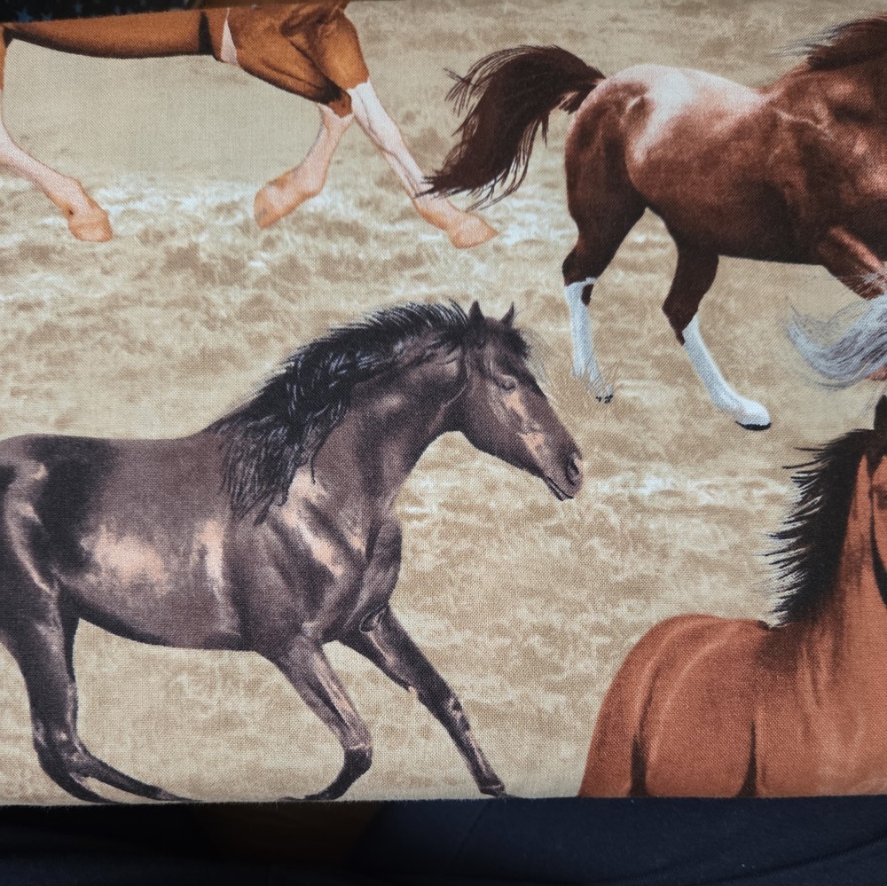 Wild Horses Running Fabric Sold By The Yard.