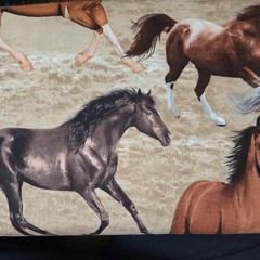 Wild Horses Running Fabric Sold By The Yard.