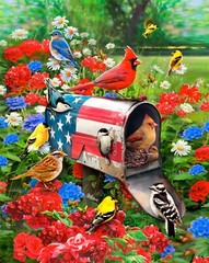 May Freedom Forever Fly 36in x 44in Panel Patriotic America the Beautiful