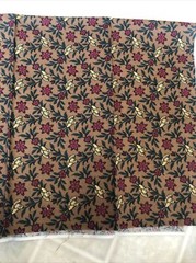 Snow Country brown Teal red Floral Print Fat Quarter RJR FABRICS Thimbleberries
