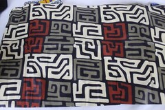 African Wax Print, Elephant, Map & Zebra Lot of 7 Remnants Mix Lot Cotton Fabric