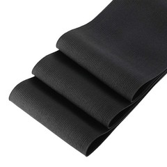 EBOOT 1 Pcs Elastic Spool (4 Inch X 5 Yard,Black) 4 x 5 Yard, Black