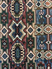 Fabric Upholstery Tapestry Kilim Bohemian Boho Tribal Southwestern 41″ L x 53″ W