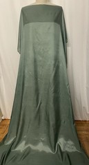 100% Pure Silk Habotai Lustrous Silvery Sage Green Fabric By The Yard 43″ Wide