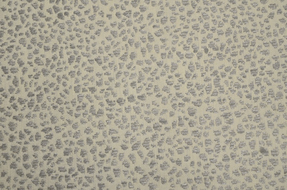 Spot On Zinc Gray Abstract Polka Dot on Cream PKaufmann Multipurpose Fabric