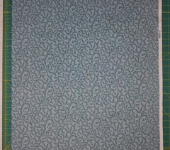 Small Leaves BLENDER Quilters Cotton Teal Lt Blue HALF YARD BTHY