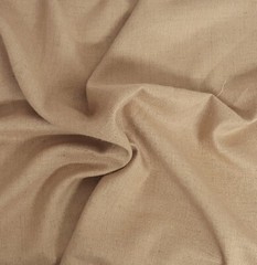Tan Linen Blend Woven Fabric By the Yard Made in Russia 12/16