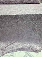 Lavender Beaded Lace Fabric with Victorian Damask Embroidery – Sold by the Yard