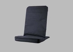 Original BackJack-Made in The USA- Black Cotton Fabric Lightweight Floor Seat…