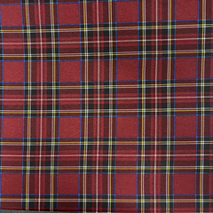 T-shirt Fabric Plaid Stretch Brushed C/S Burgundy 60″W Preppy By The Yard $2.99